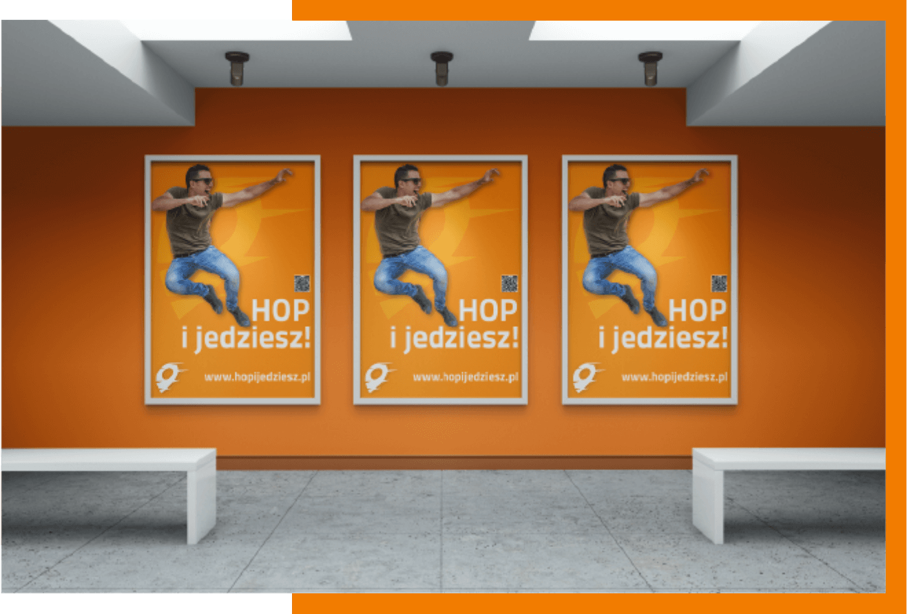 Wizualizacja banerów przygotowanych na potrzeby kampanii reklamowej wprowadzającej markę AutoHOP na gliwicki rynek.