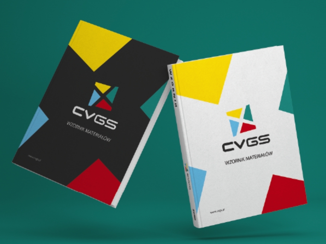Dwa katalogi produktowe marki CVGS, które wykonaliśmy w ramach stałej i kompleksowej obsługi graficznej.