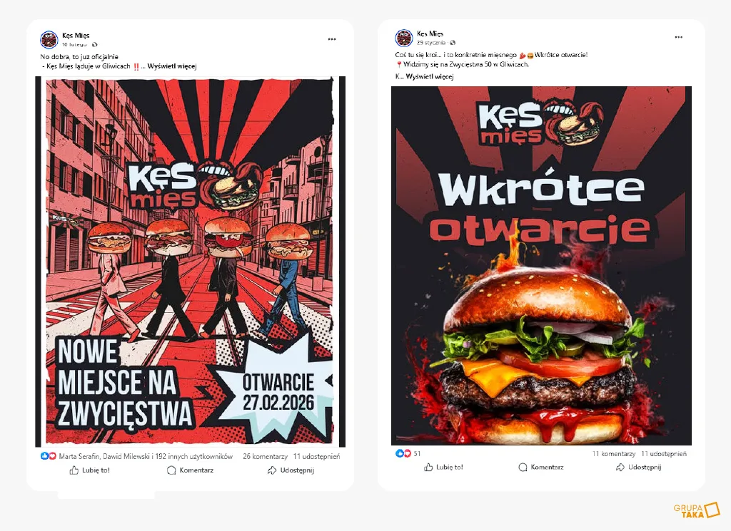 postygrafiki z okresu przed otwarciem